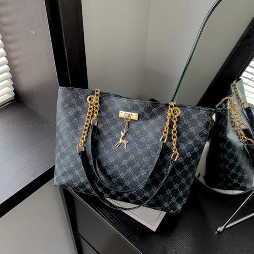 Chic Soft Leather Tote Bag